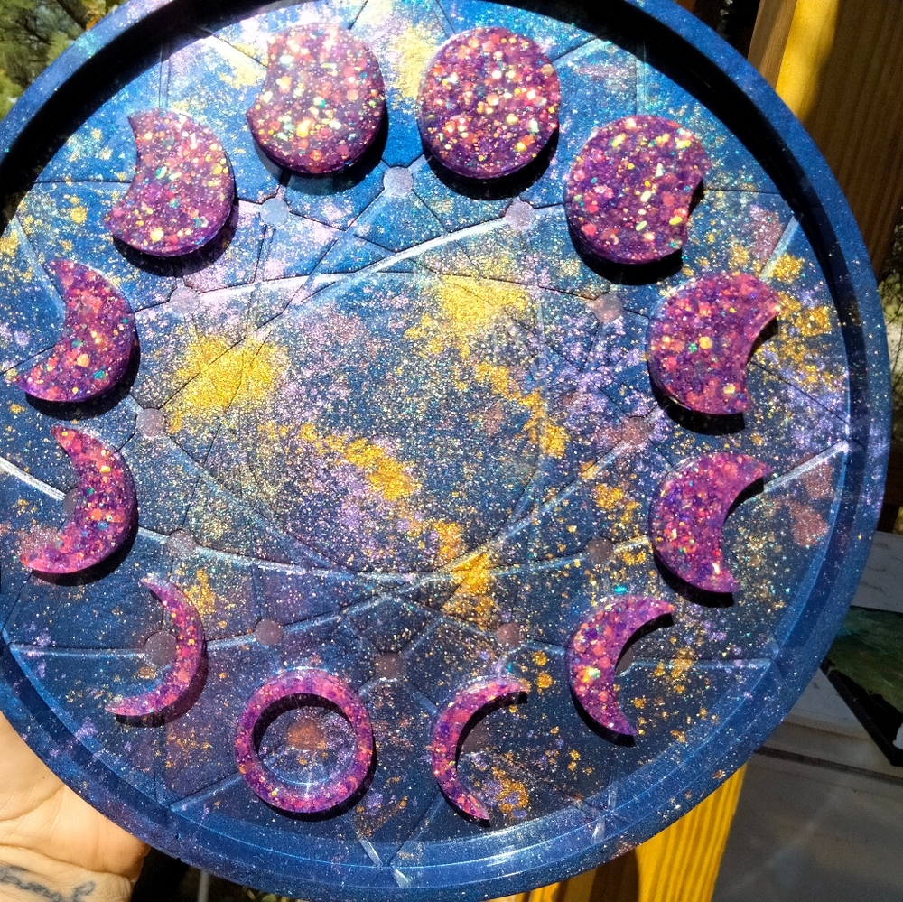 Moon phase wall decor